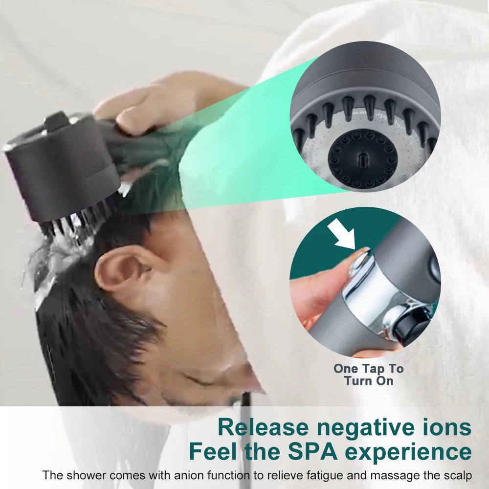 3-Mode Shower Head with Filter