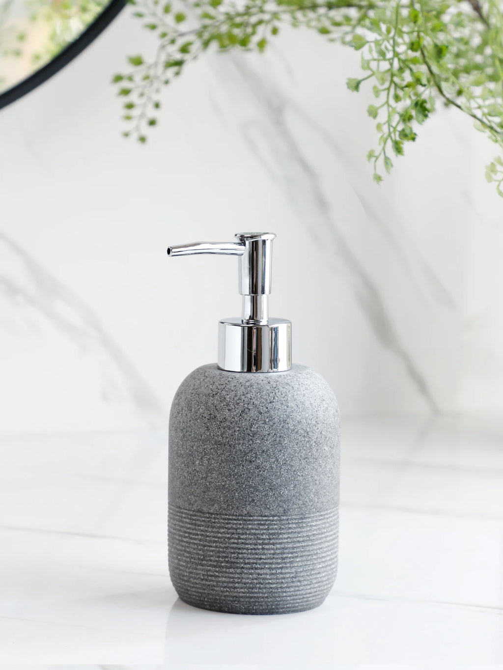5-Piece Bathroom Accessories Set – Beige & Grey