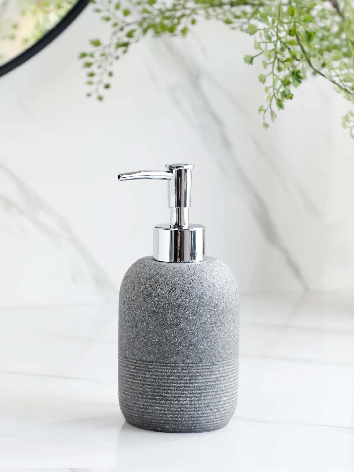 5-Piece Bathroom Accessories Set – Beige & Grey