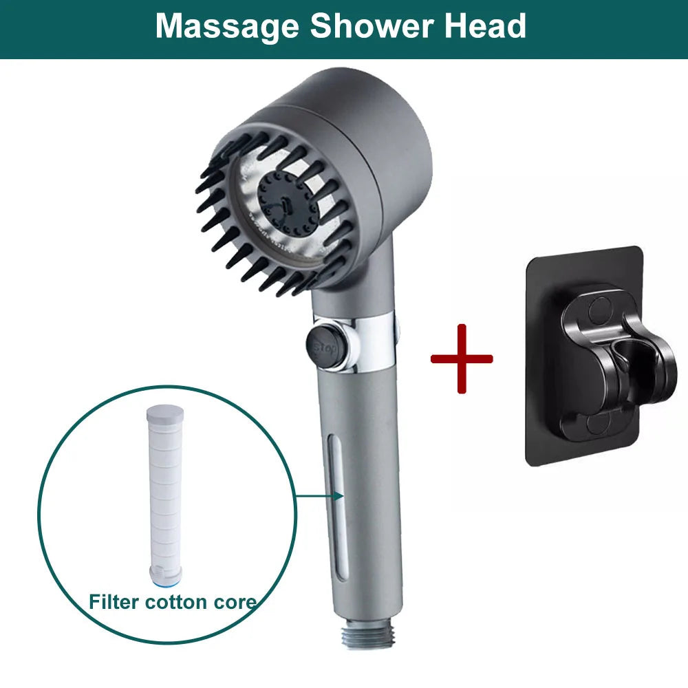 3-Mode Shower Head with Filter