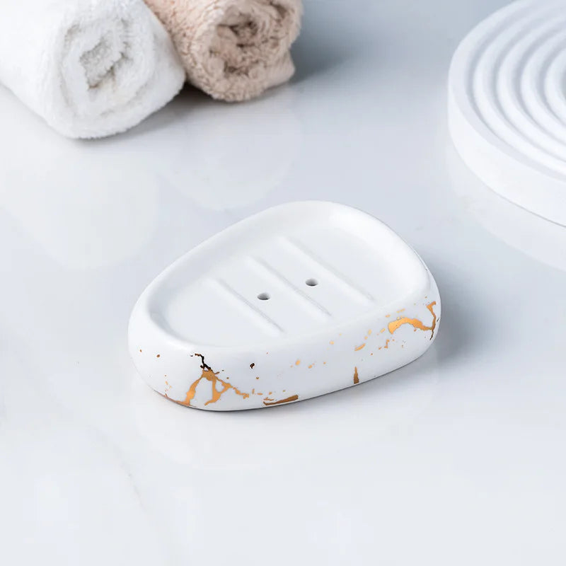 Ceramic Bathroom 5-Piece Set – Light Luxury Design