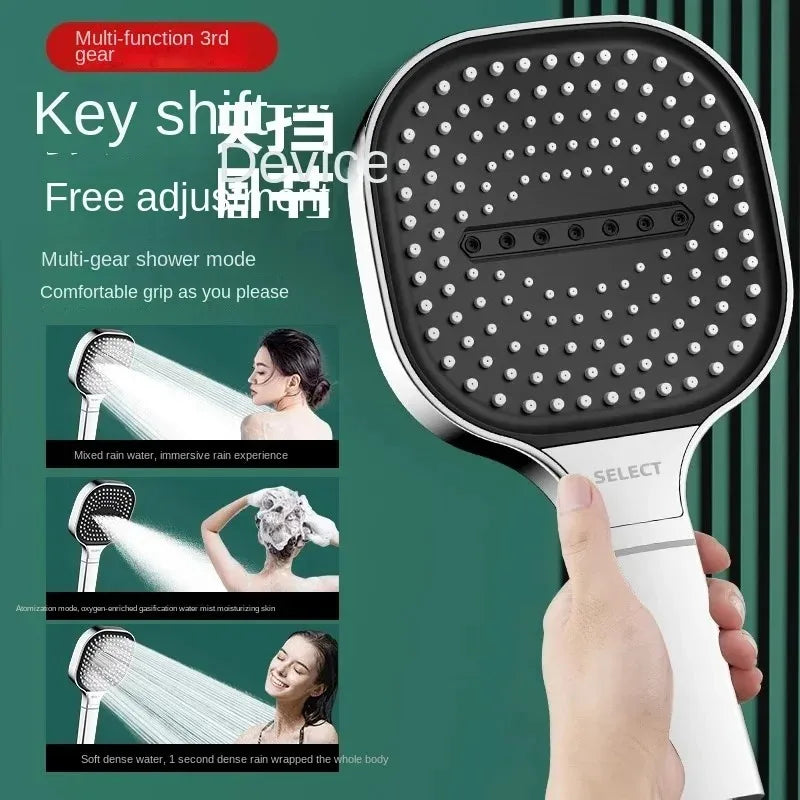 13CM Large Panel High Pressure Shower Head with Filter