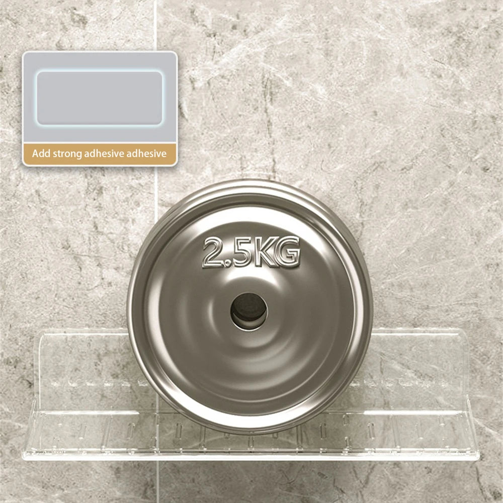 Wall-Mounted Bathroom Organizer Shelf