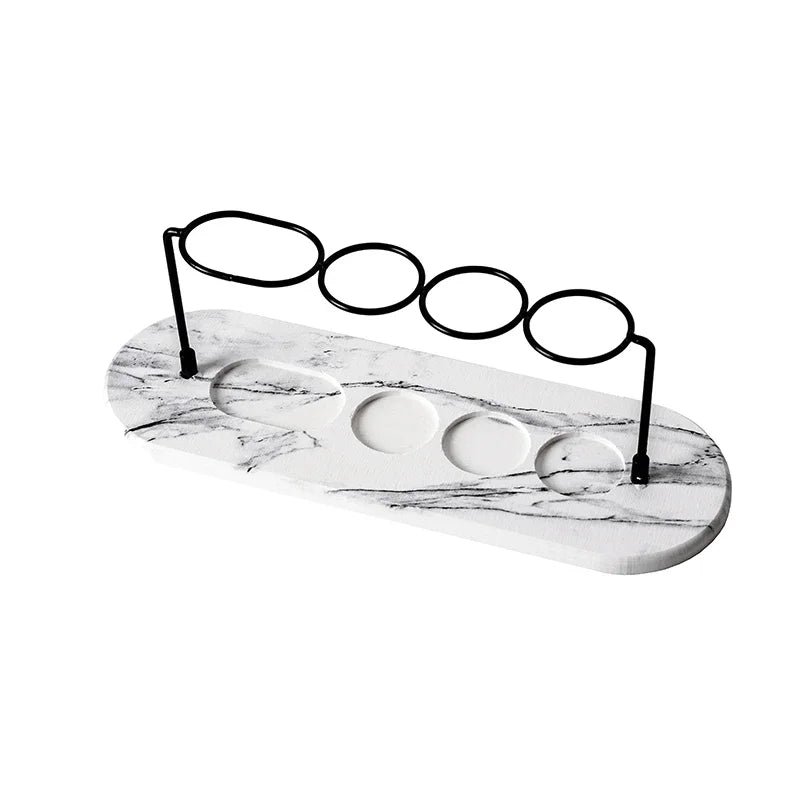 Toothbrush & Toothpaste Holder with Hygroscopic Base
