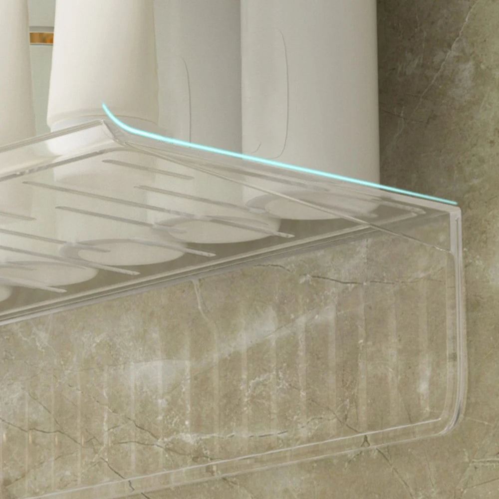 Wall-Mounted Bathroom Organizer Shelf