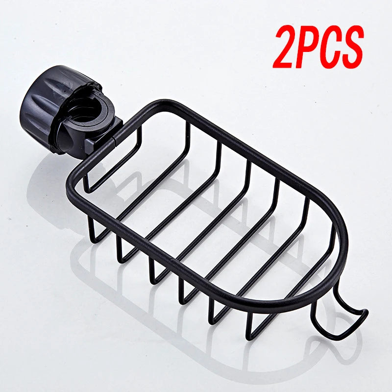 Adjustable Bathroom Faucet Storage Rack