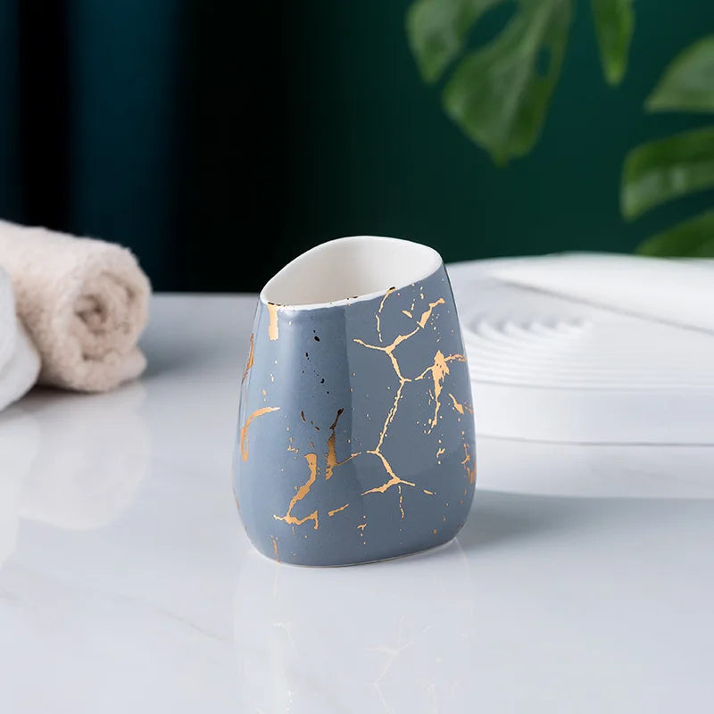 Ceramic Bathroom 5-Piece Set – Light Luxury Design