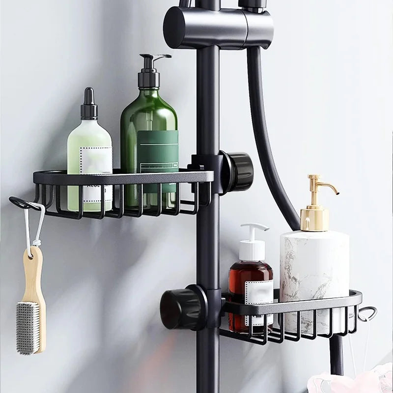 Adjustable Bathroom Faucet Storage Rack