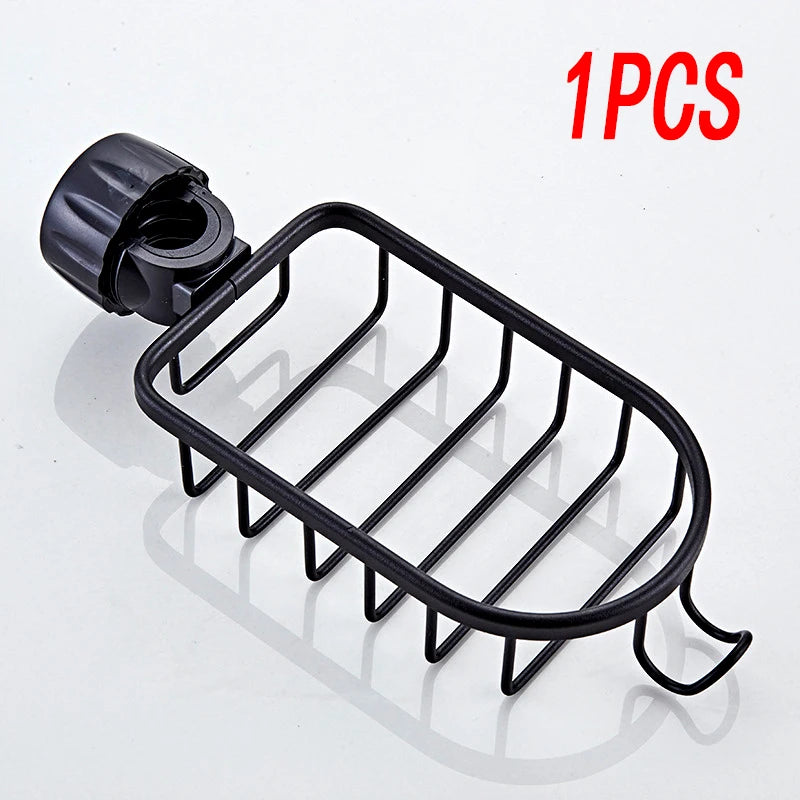 Adjustable Bathroom Faucet Storage Rack