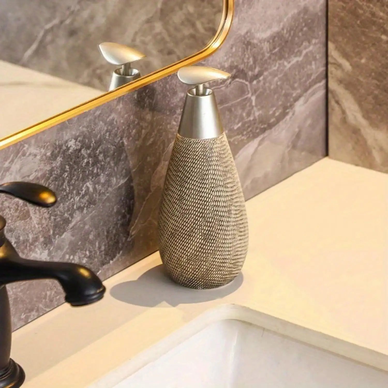 Retro Ceramic Push-Style Soap Dispenser