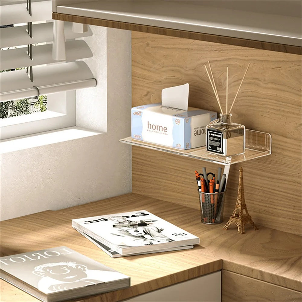 Wall-Mounted Bathroom Organizer Shelf